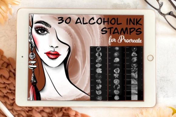 30 Alcohol Ink Stamps for Procreate: Unlocking Vibrant Digital Artistry