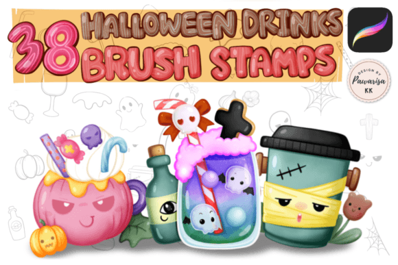 38 Procreate Stamp Halloween Drink Coffee: A Strategic Asset for Digital Creators