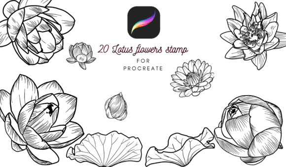 Blooming Creativity: How Lotus Flower Stamps Transform Your Digital Workflow
