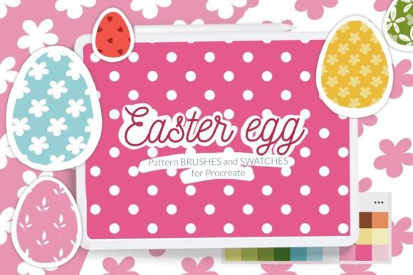 Easter Egg Pattern Brush for Procreate: Elevate Your Spring Digital Art