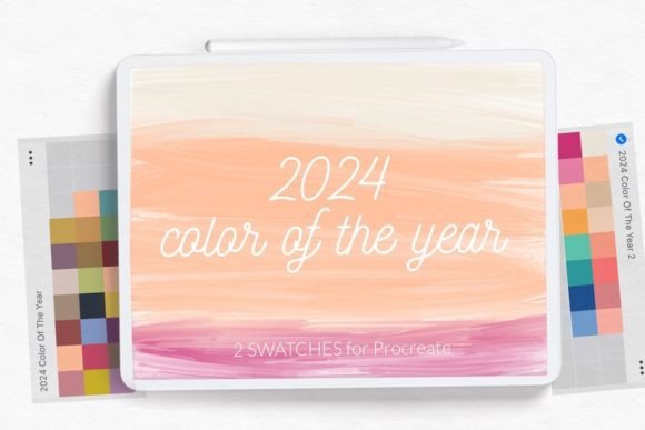 Elevating Digital Art with the 2024 Color of the Year Palette in Procreate