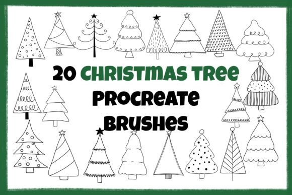 Mastering the Festive Aesthetic with 20 Doodle Christmas Procreate Stamps