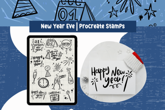 New Year Procreate Stamps: Elevate Your Digital Art with Festive Ease