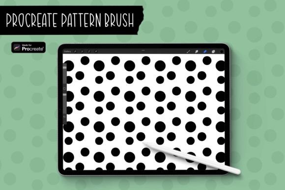 Polka Dot Procreate Repeat Pattern Brush