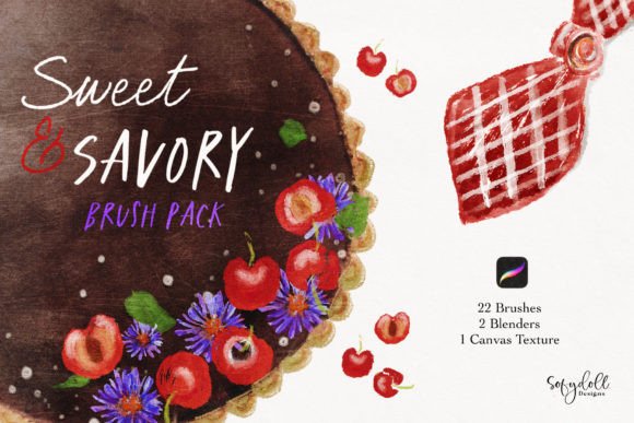 Sweet Savory Procreate Brushpack