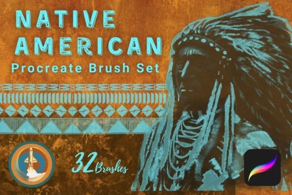 Unlock Authentic Artistry with the Native American Procreate Brush Set